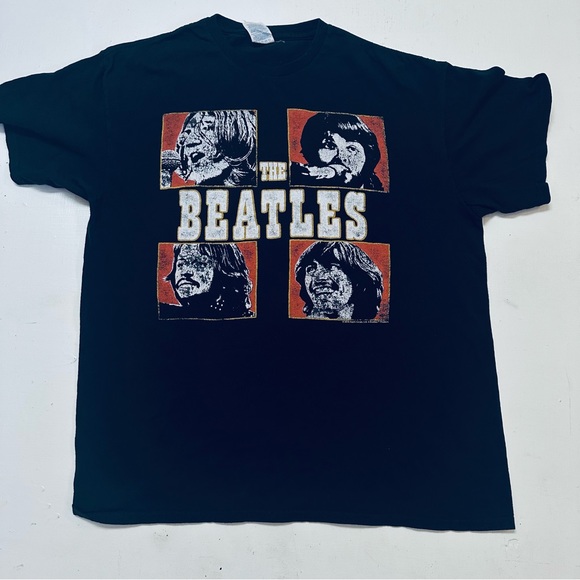 The Beatles T-Shirt Unisex size L Black delta - Picture 2 of 5